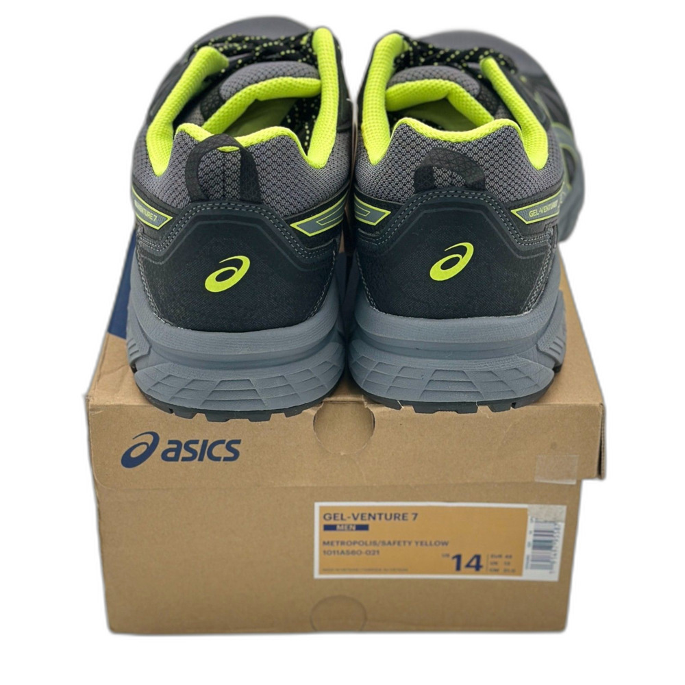 Asics Gel-Venture 7 Trail Running Shoes Men’s Size 14 Yellow 2106-OXATB NWT - Picture 4 of 6